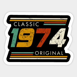 Classic 1974 Original Vintage Sticker